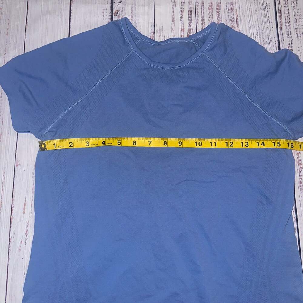 Athleta Blue Power Up Seamless Short Sleeve Tee-XS - Picture 2 of 5